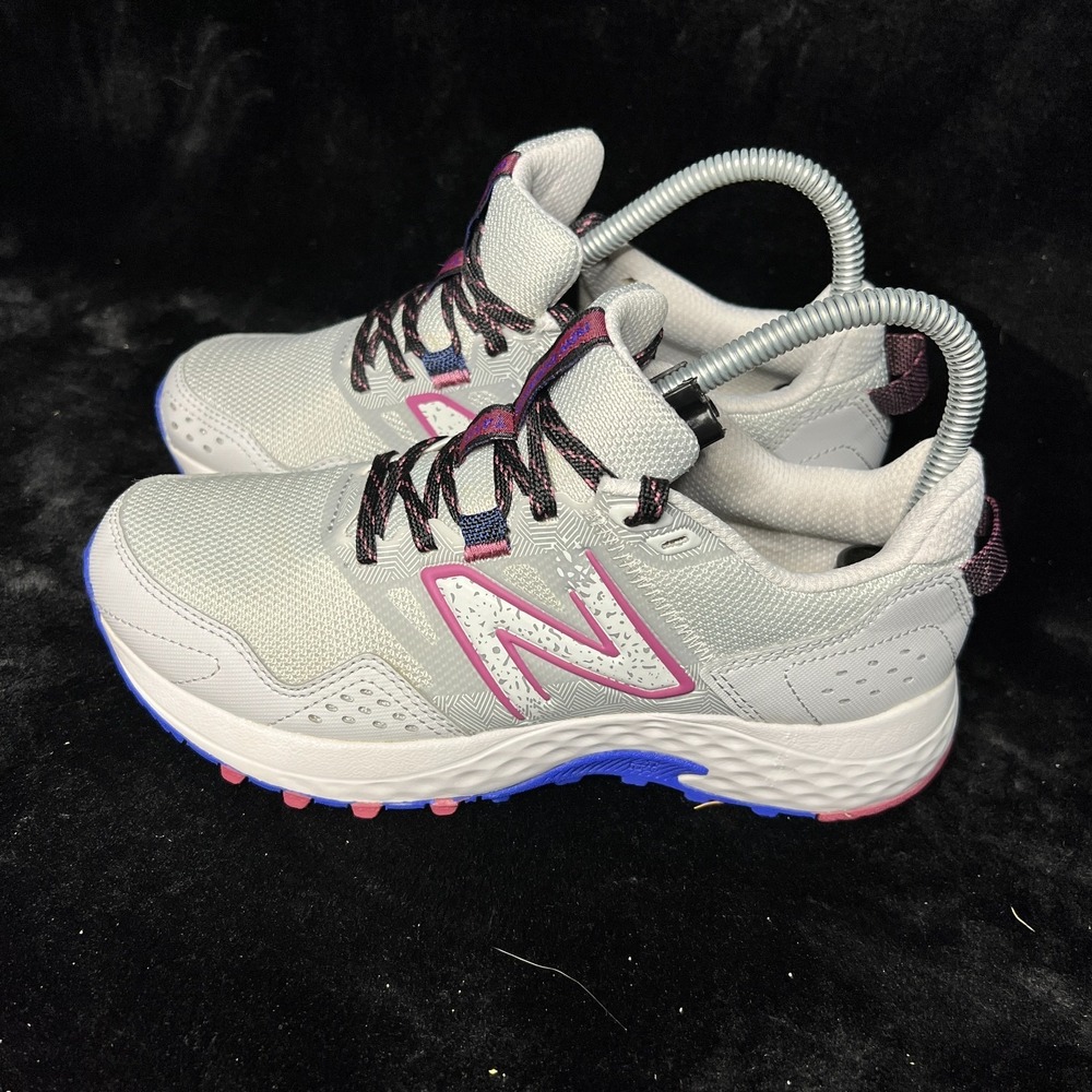 New Balance 410 WT410LR8 Unisex W6.5/M5 Trail Runner Shoes Gray Plum Sneakers